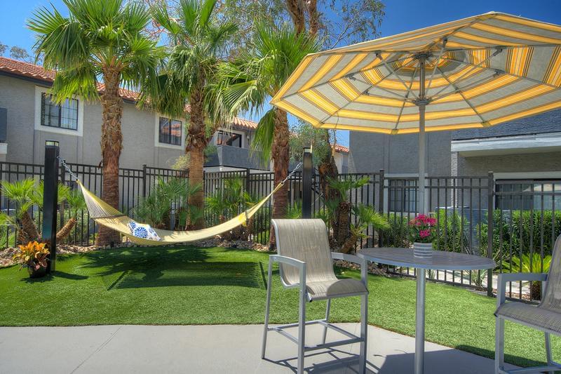 Hammock Garden | Catch some rays or read a book from our hammock garden.