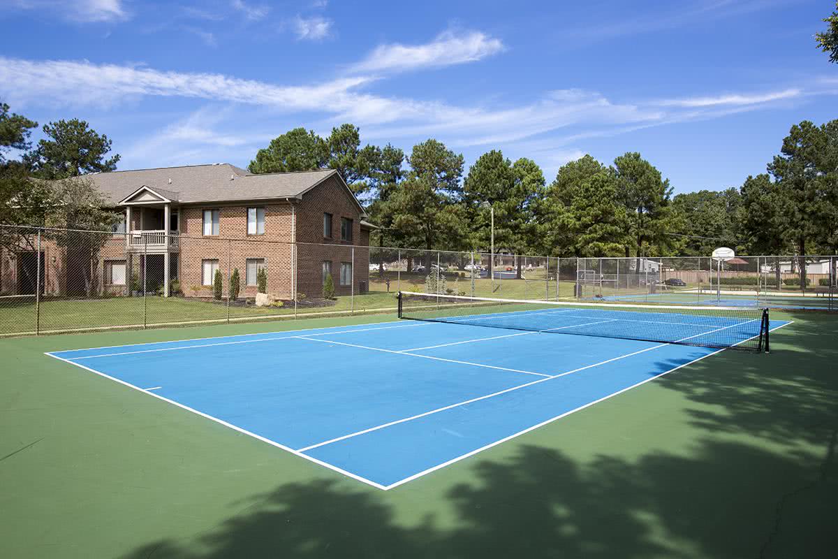 Is tennis your thing? Enjoy a game with a friend at our tennis court.