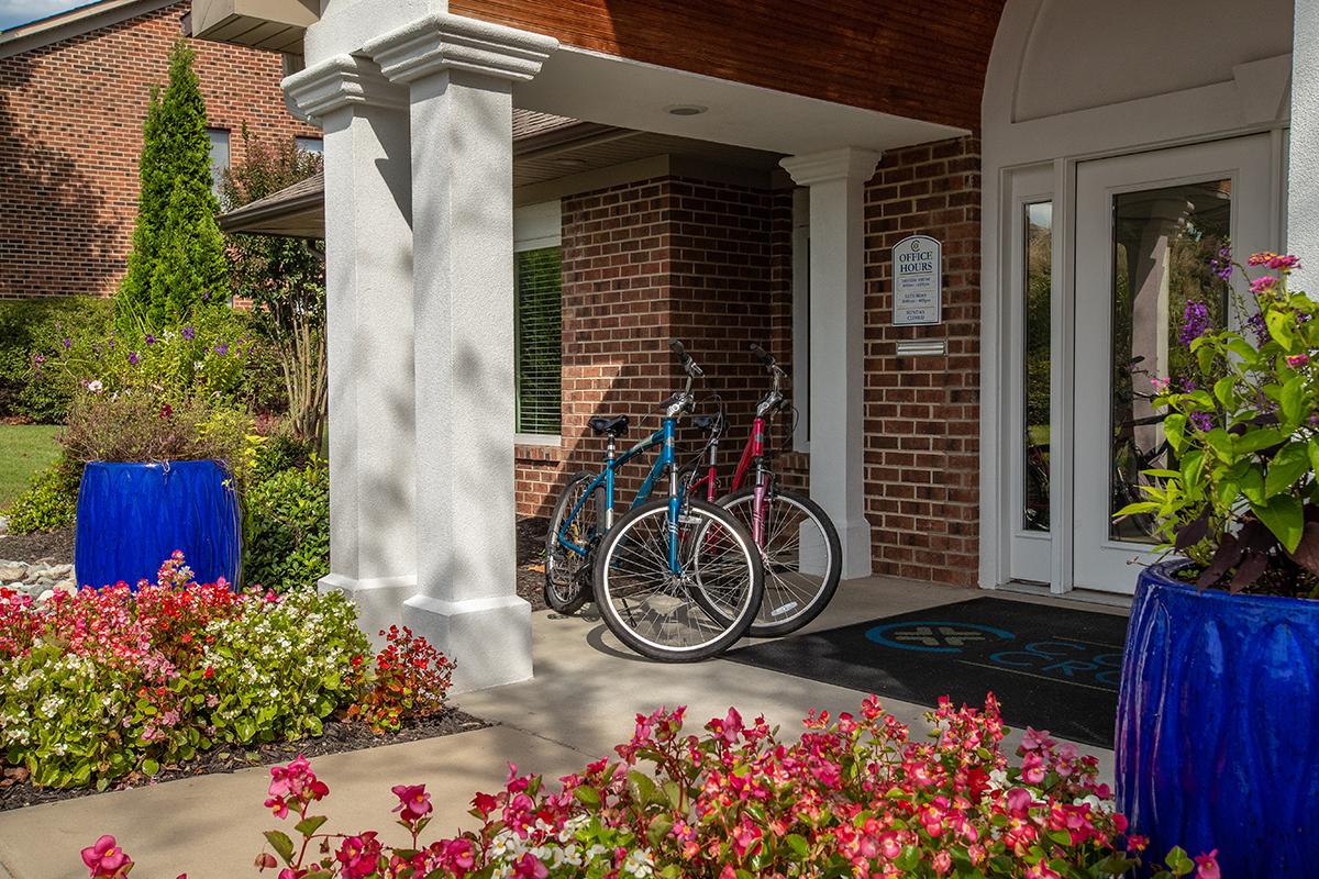 Residents have the luxury of renting one of our complimentary bicycles. 