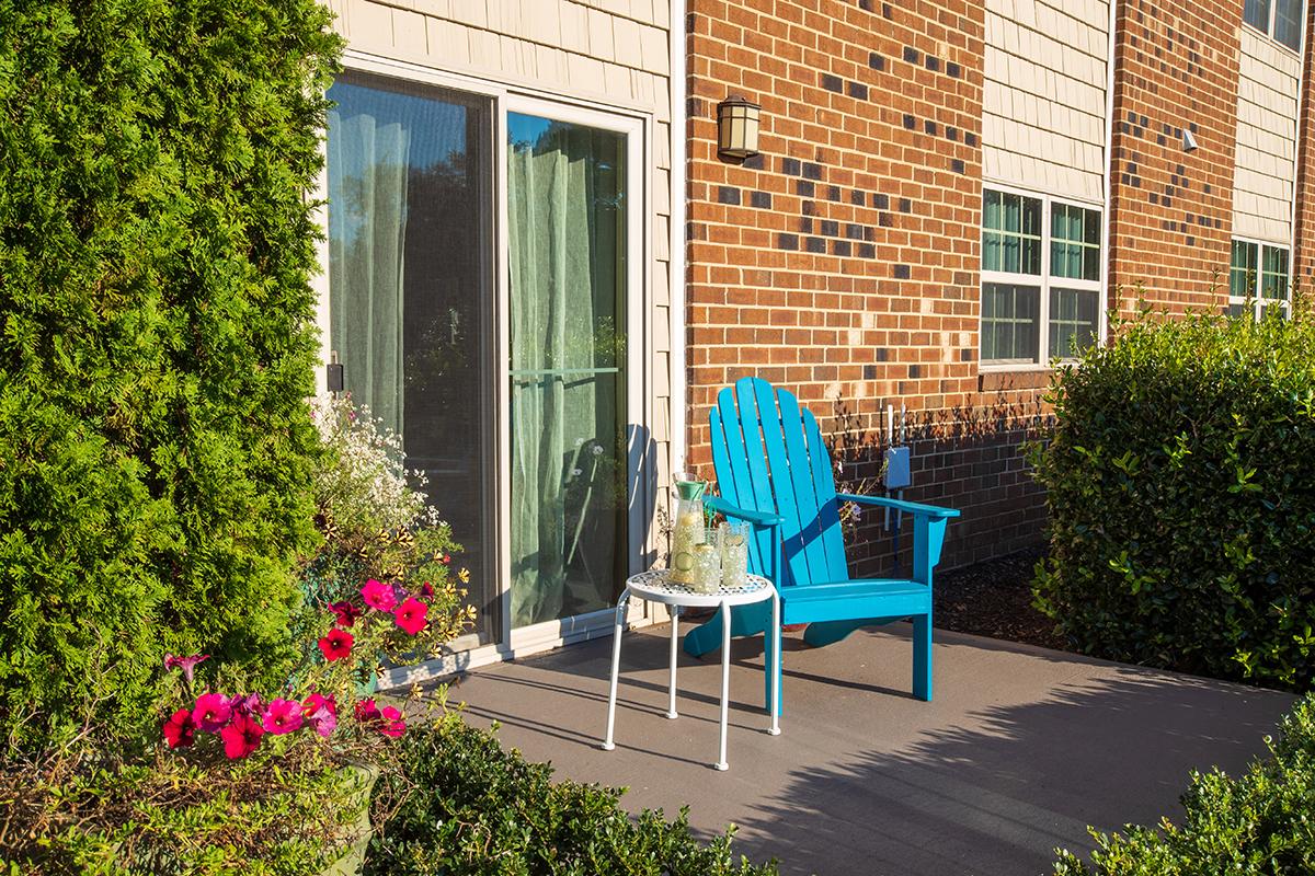Patio or balcony access from dining room.