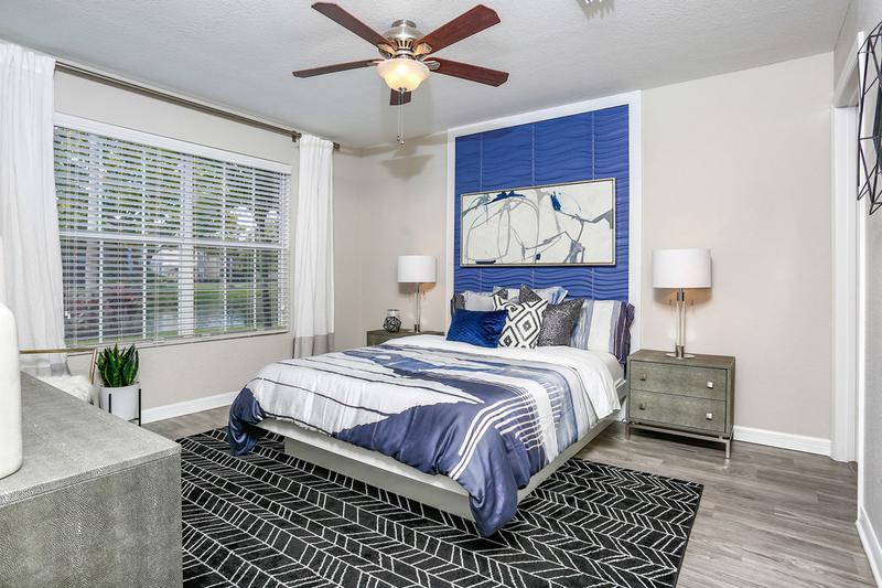 Master Bedroom | Master bedrooms featuring wood-style flooring, a walk-in closet, and a ceiling fan.