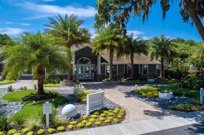 Clubhouse Exterior | Come on into our clubhouse for a cup of complimentary coffee, or workout in out fitness center.