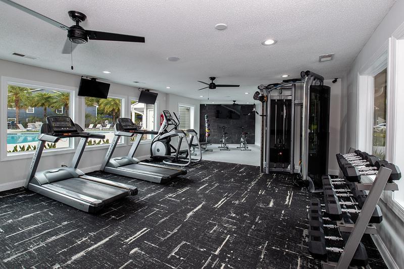 State-of-the-Art Fitness Center | Get fit in our state-of-the-art fitness center fully equipped with everything you need for a full body workout.