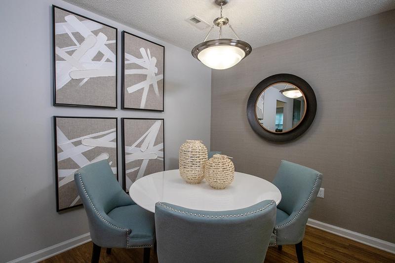 Dining Room | Enjoy a nice dinner in your separate dining area located next to the kitchen, overlooking the living area.