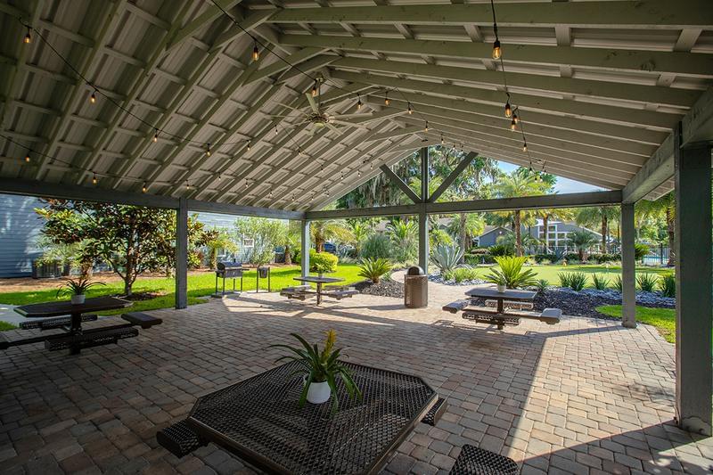 Pavilion | Our pavilion features picnic tables for you to enjoy a picnic with friends and family.