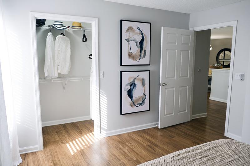 Walk-In Closet | Your master bedroom features a spacious walk-in closets with built-in organizers.