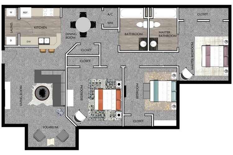 Apartment Floor Plans Bluffton SC Hallmark White Oak