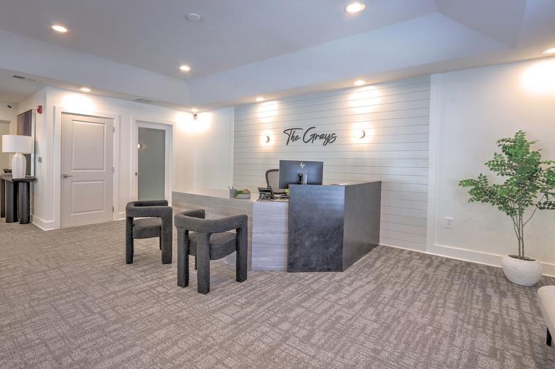 Leasing Office Interior | Come on into the leasing office where our friendly staff is waiting to help you find your new home.
