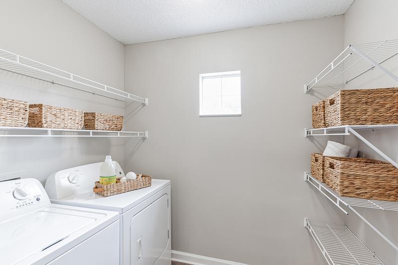 Laundry Room | Our apartment homes feature full size washer and dryer appliances for your convenience. 