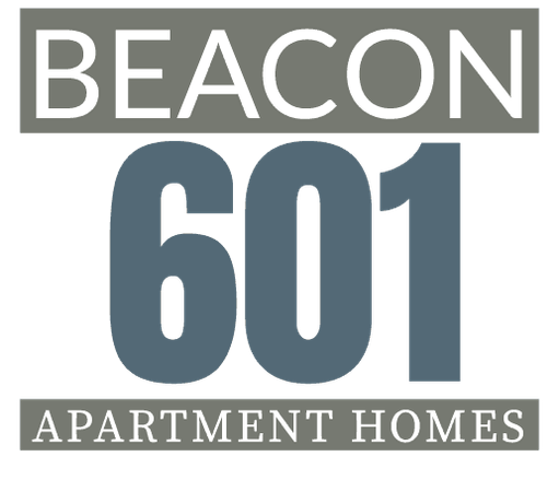 The official logo for the Beacon at 601 community. 