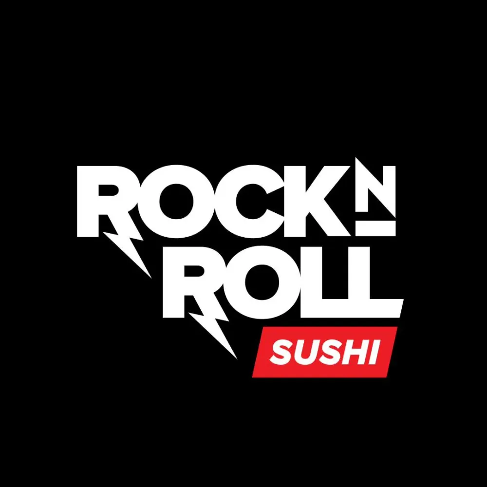 The logo for Rock N Roll Sushi.