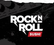The logo for Rock N Roll Sushi. 