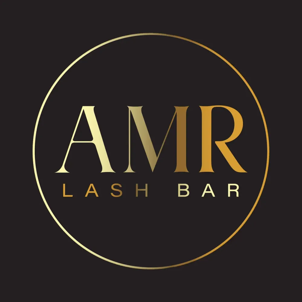 The logo for AMR Lash Bar.