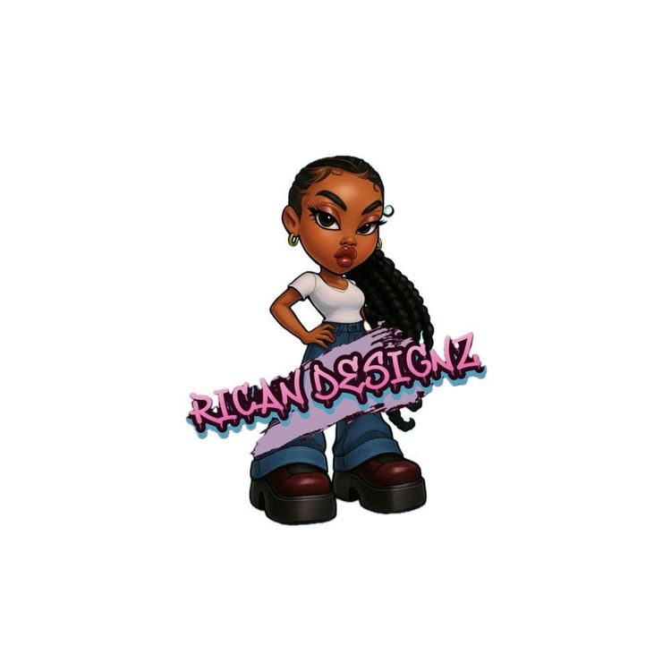 The logo for Rican Designz Nailz.