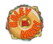 The logo for Holey Moley Bagel Shop.