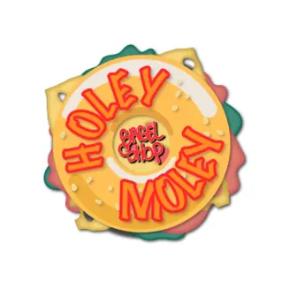 The logo for Holey Moley Bagel Shop.