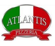 The logo for Atlantis Pizzeria.