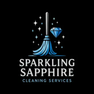 The logo for Sparkling Sapphire Cleaning Services.