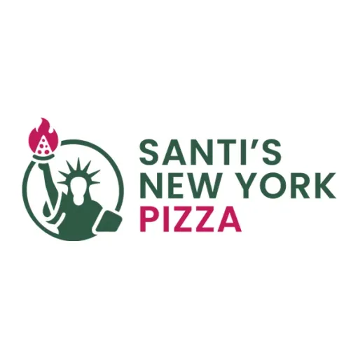 The logo for Santi's New York Pizza.