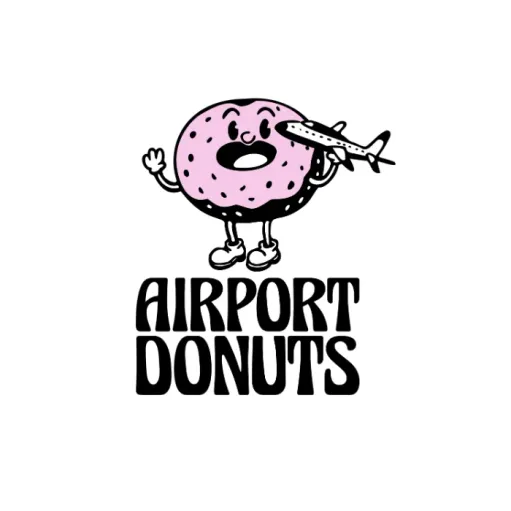 The logo for Airport Donuts.