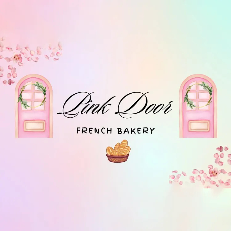 The logo for Pink Door French Bakery.