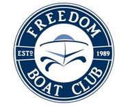 The logo for Freedom Boat Club.  
