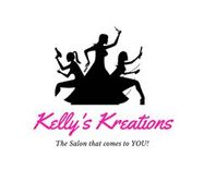 The logo for Kelly's Kreations Salon.  