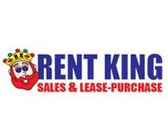 The logo for Rent King.  