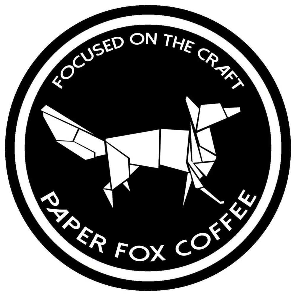 The logo for Paper Fox Coffee.