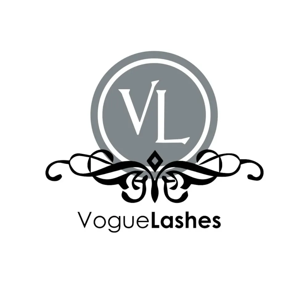 The logo for Vogue Lashes.