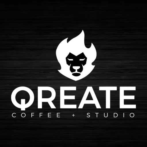 The logo for Qreate Coffee & Studio.