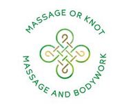 The logo for Massage or Knot Massage and Bodywork. 