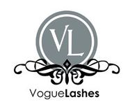 The logo for Vogue Lashes. 