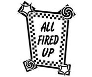 The logo for All Fired Up.  