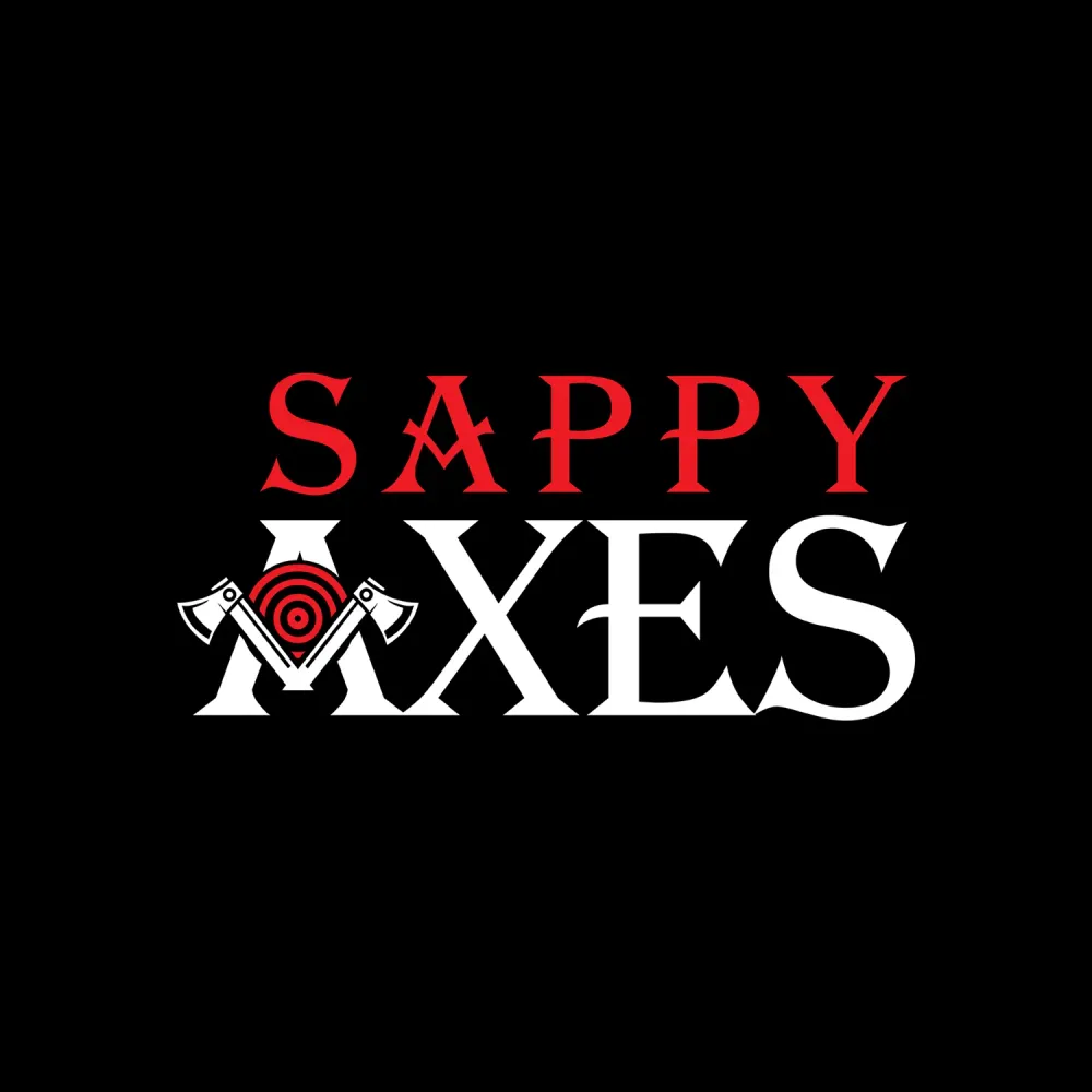 The logo for Sappy Axes.