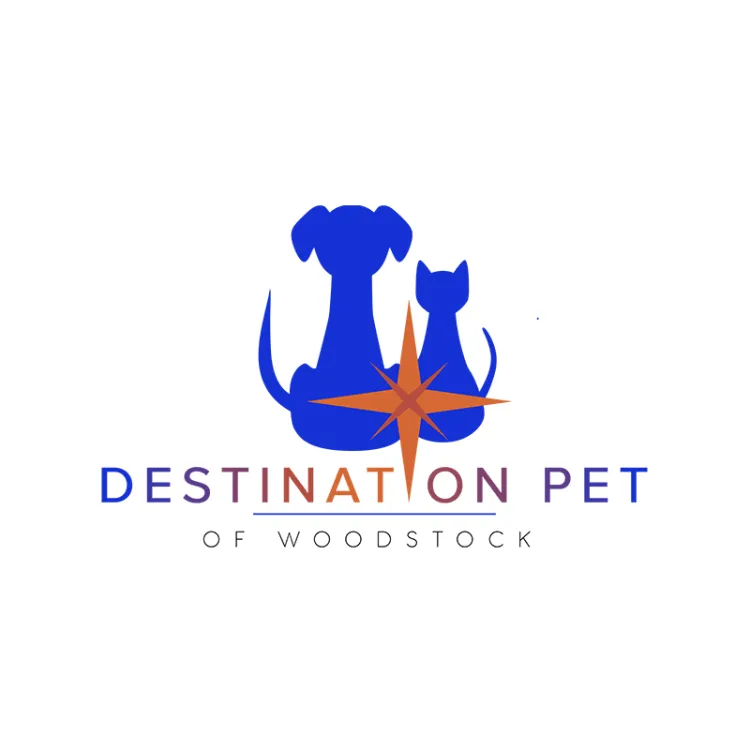 The logo for Destination Pet of Woodstock.