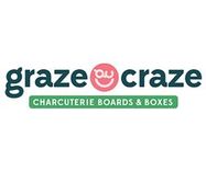 The logo for Graze Craze Charcuterie Boards & Boxes.