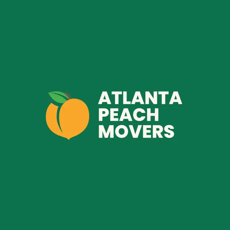 The logo for Atlanta Peach Movers.