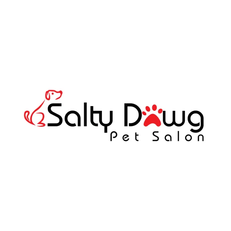 The logo for Salty Dawg Pet Salon.