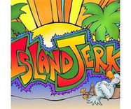 The logo for Island Jerk. 