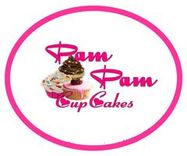 The logo for Pam Pam Cupcakes. 