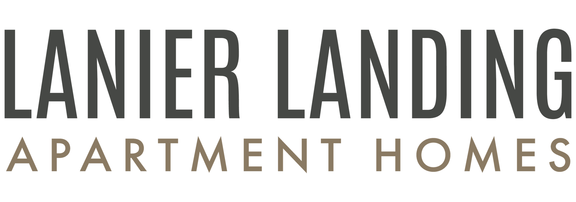 The logo for Lanier Landing Apartment Homes.