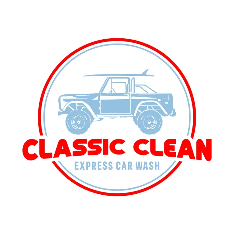 The logo for Classic Clean Express Car Wash.