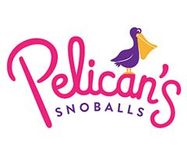 The logo for Pelican's Snoballs