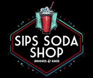 The logo for Sips Soda Shop