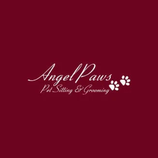 The logo for Angel Paws Pet Sitting & Grooming.