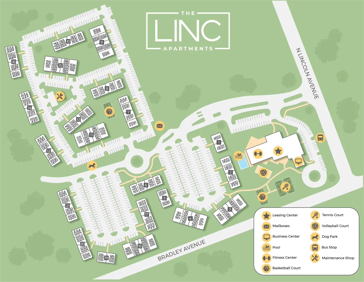 Property map for The LINC. 