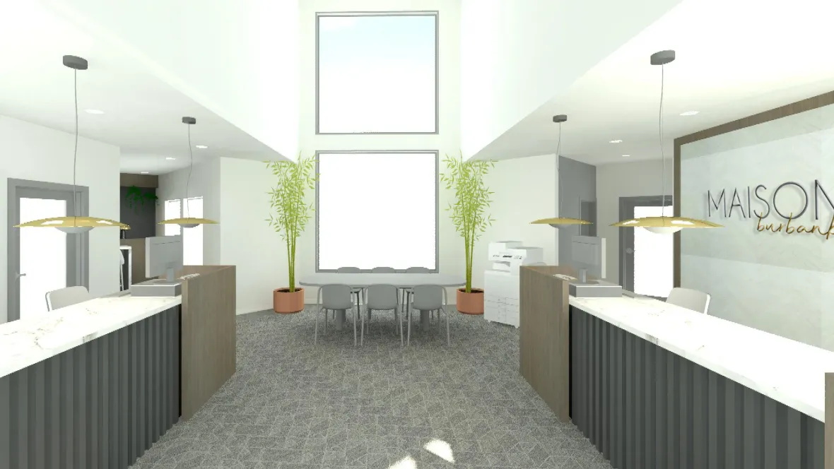 A rendering of the entrance of our brand new leasing office coming soon.