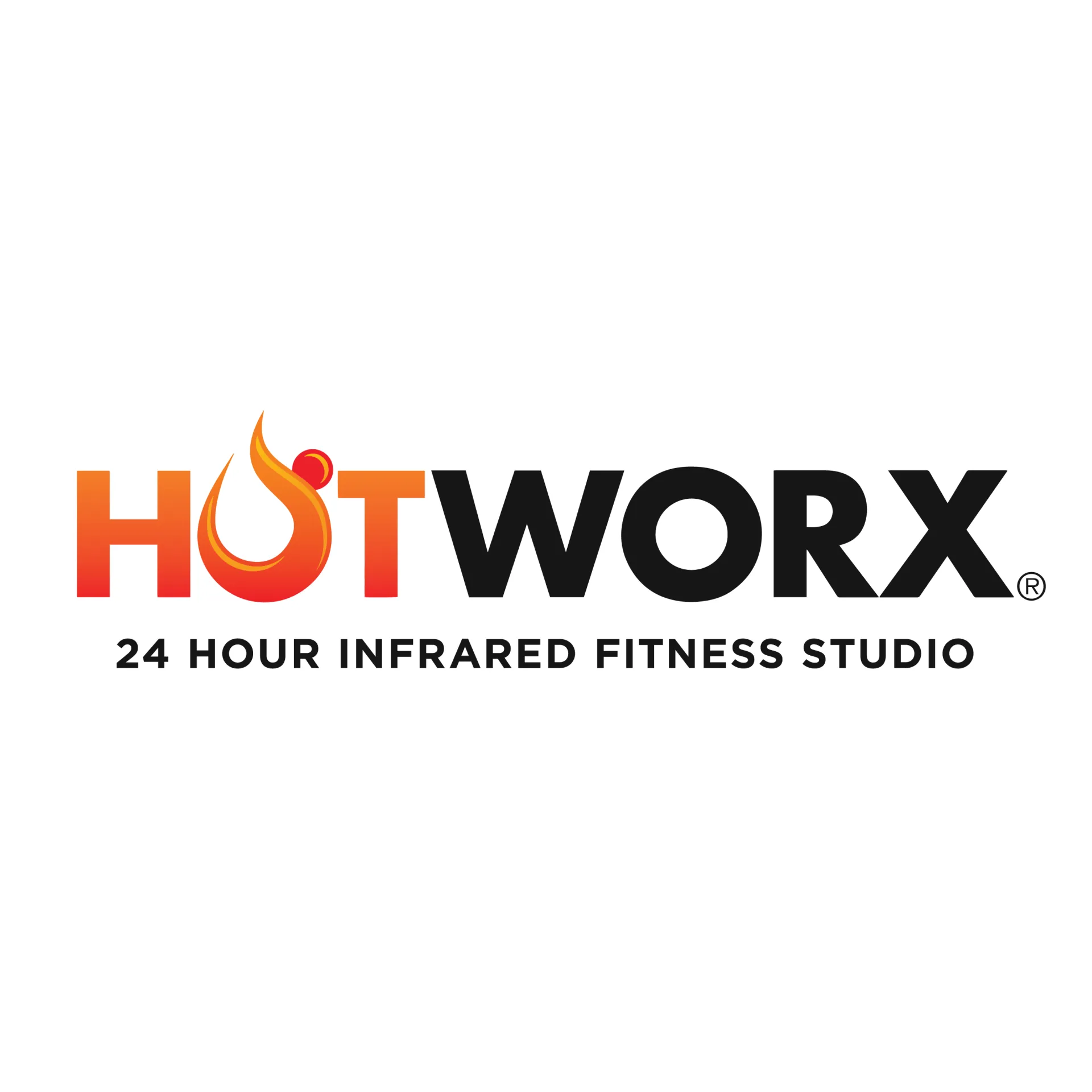 The logo for HOTWORX 24-Hour Infrared Fitness Studio.