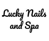 The logo for Lucky Nail and Spa.